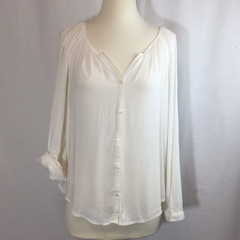 Old Navy white blouse sz med